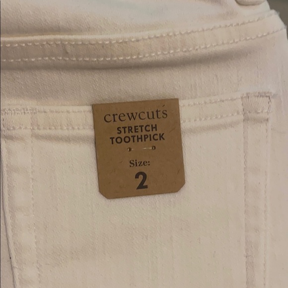 NWT Crewcuts white jeans 2 - Picture 2 of 3